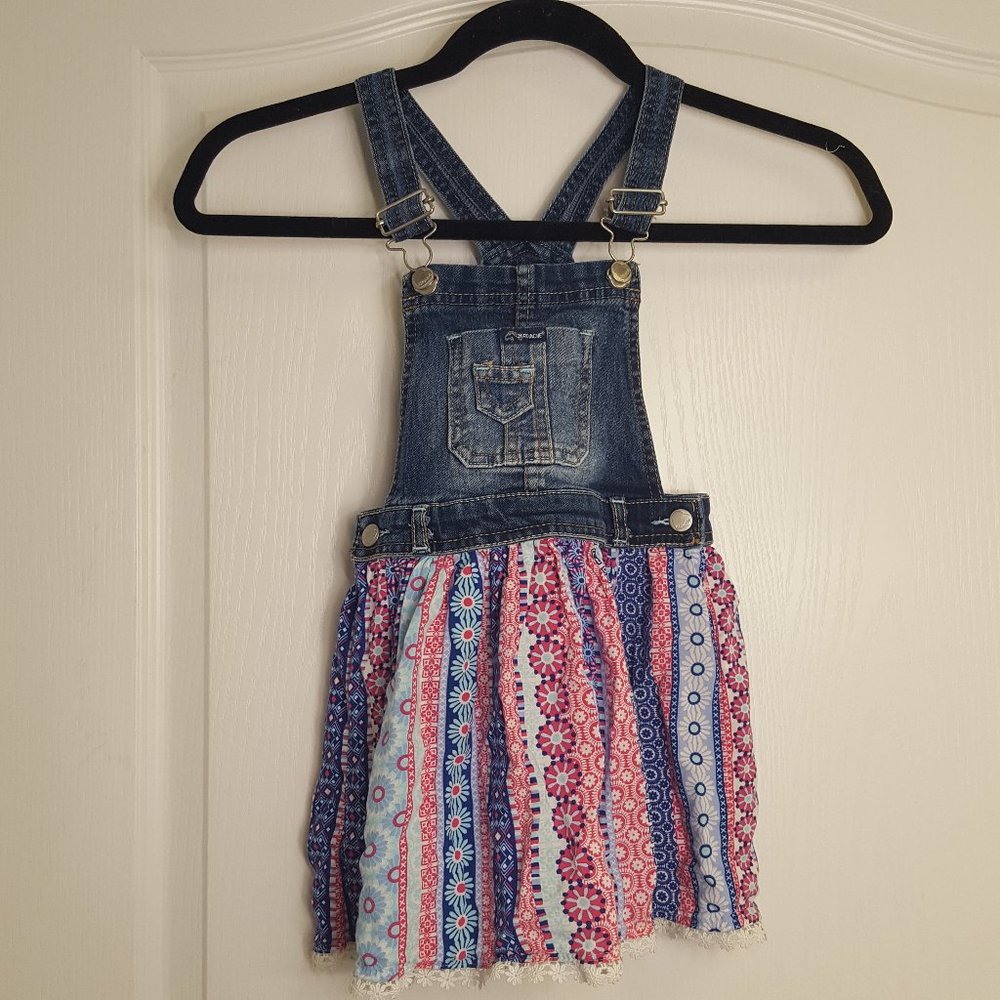 Jordache Denim Overall Jumper Dress